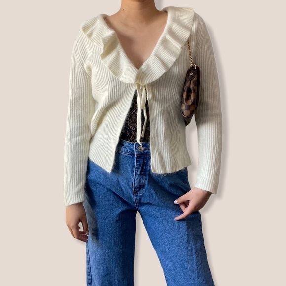 SARAH spencer petite open front wrap sweater - Picture 1 of 9